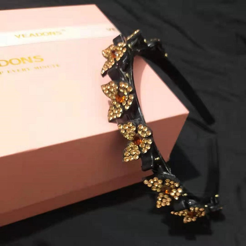 Wholesale Rhinestone Braidable Hairband Hairpin